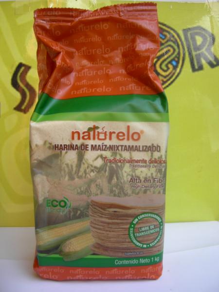 Maismehl nixtamalisiert weiss harina de maiz blanca nixtamalizada Naturelo 1 kg
